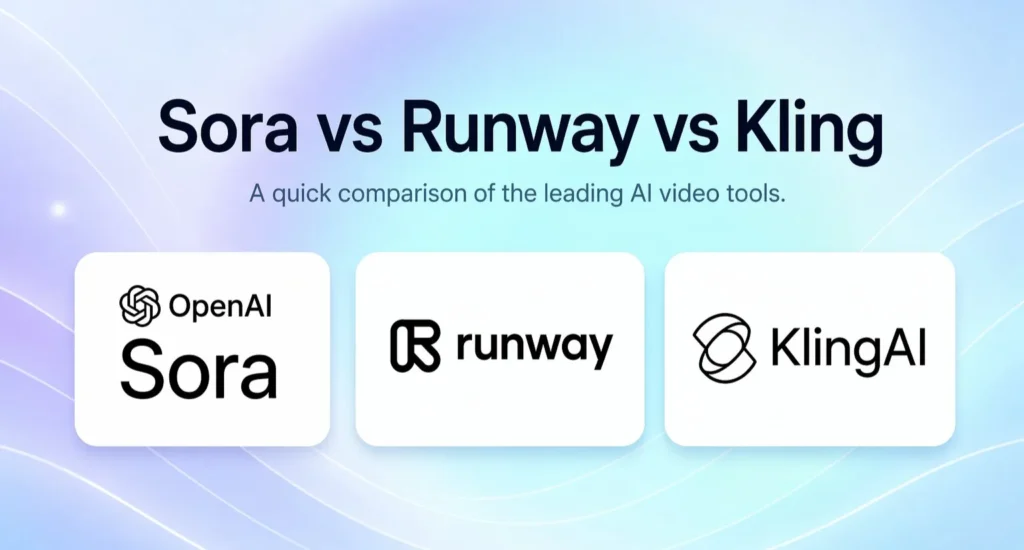 ai video tools comparison infographic